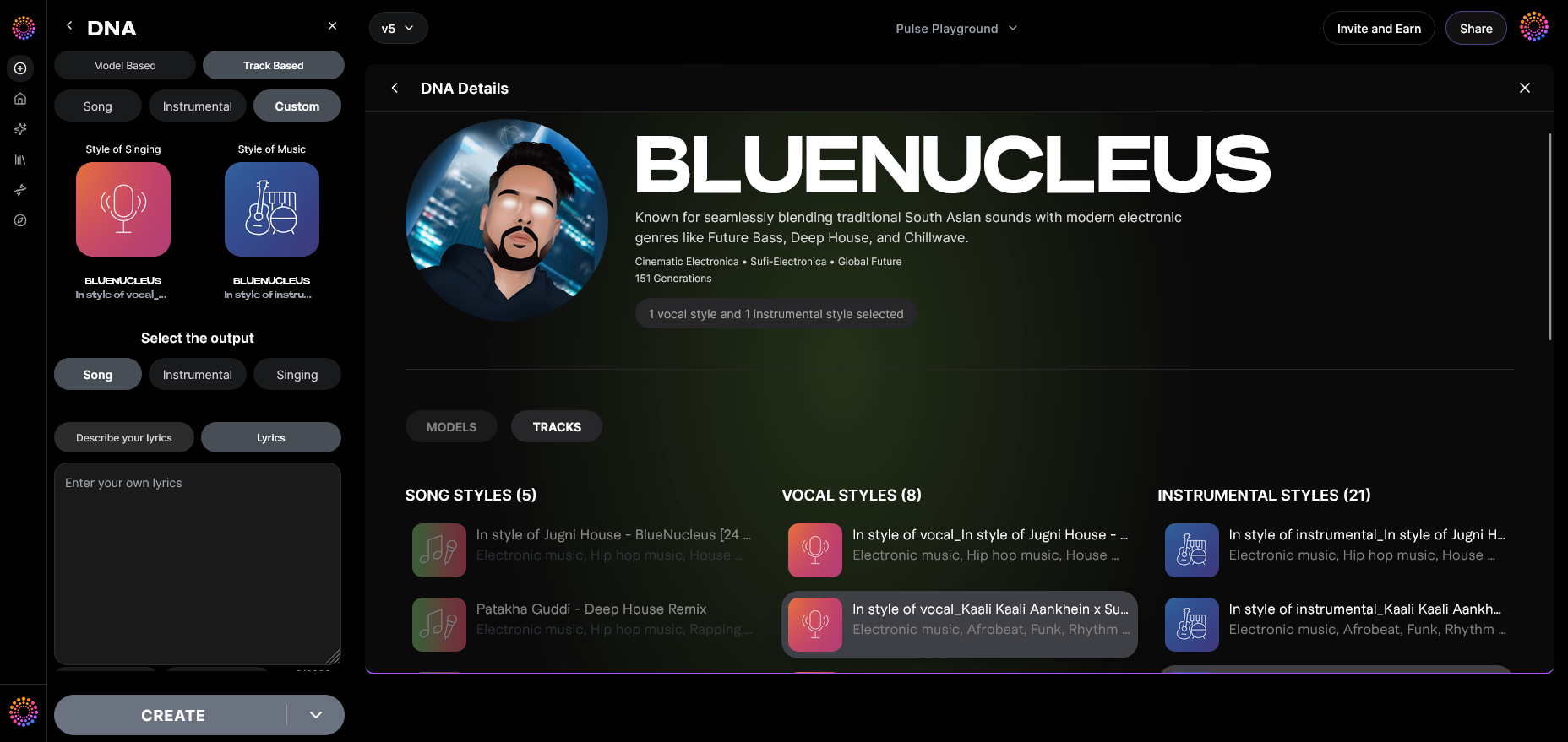 Style Selection — Choose Genre Parameters