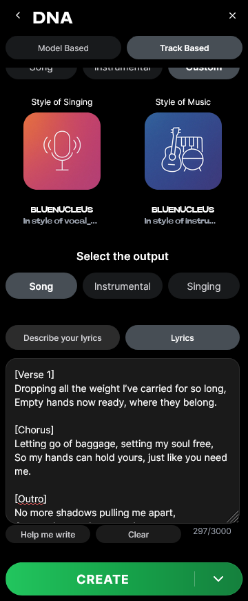 Lyrics Input