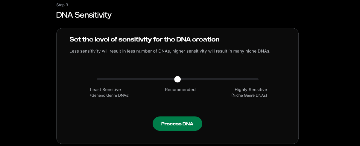 Sensitivity Setting