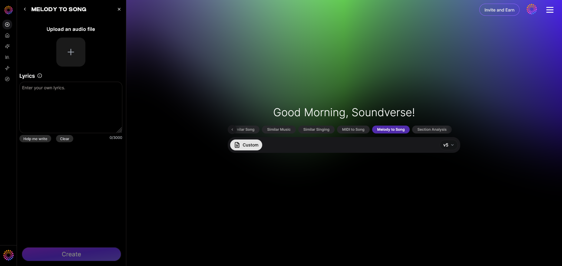 Feature Overview — Context: Access Melody to Song Generator
