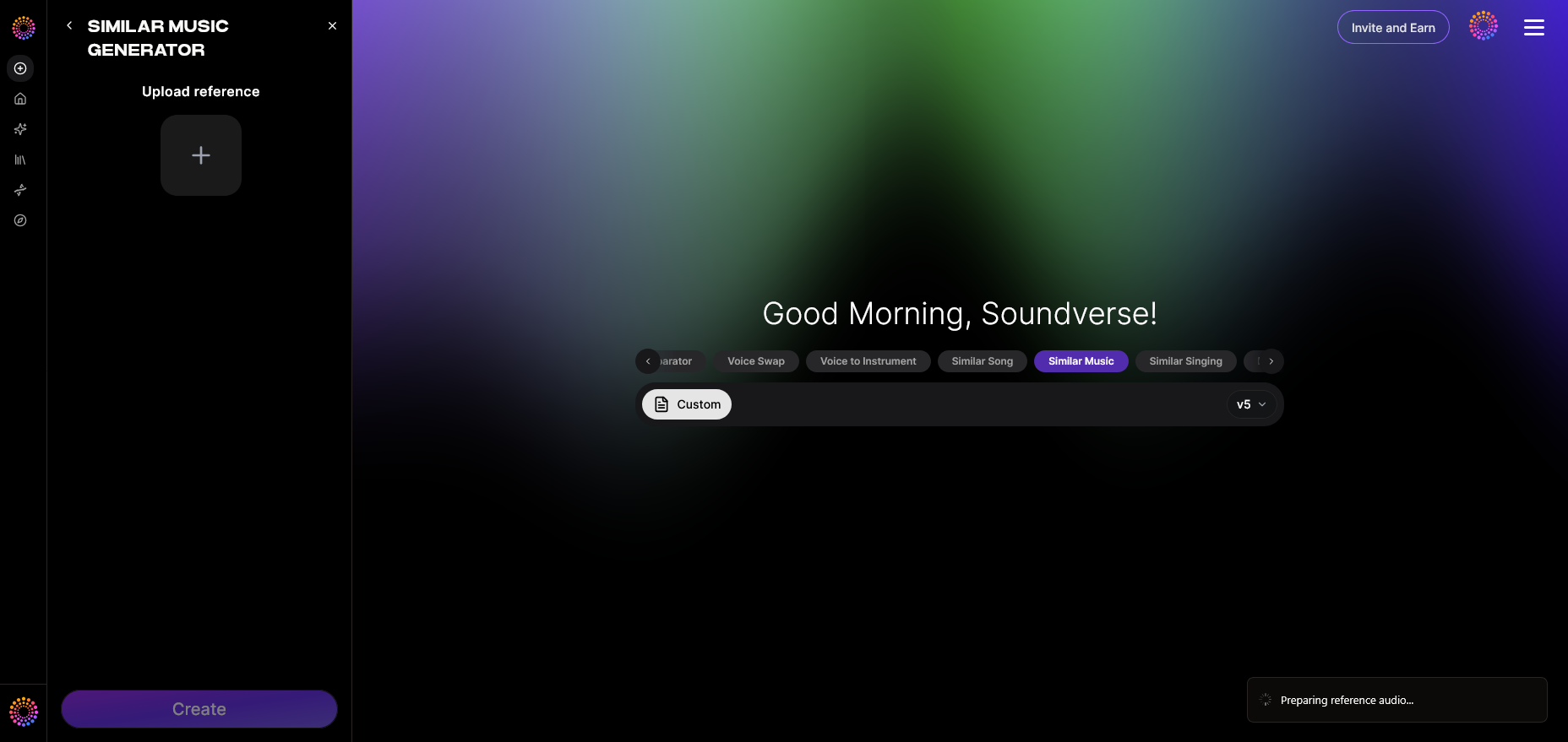 Access Similar Music Generator