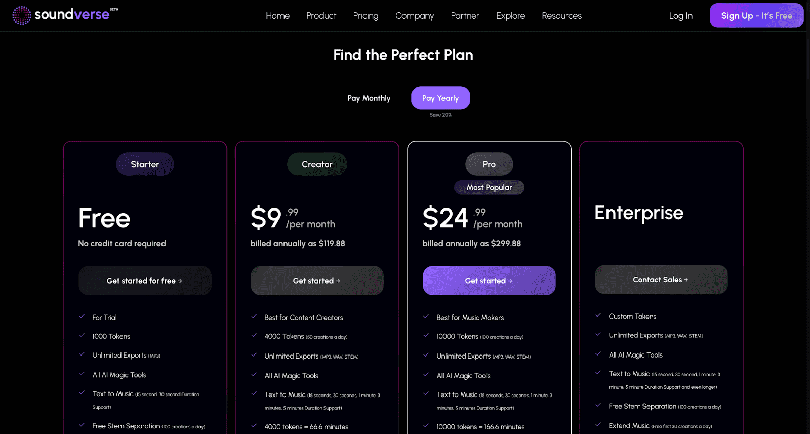 soundverse_pricing