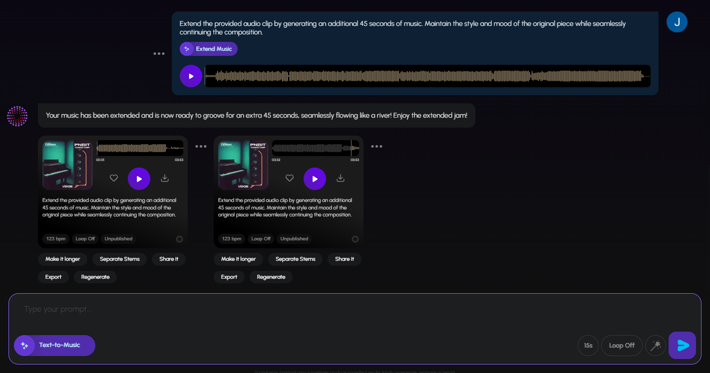 extend music